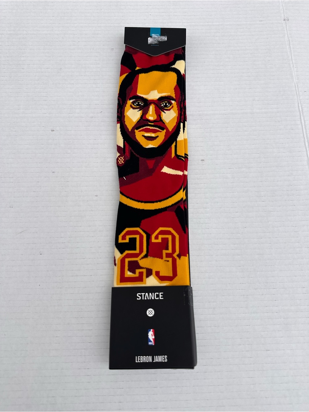 Stance Vibrant Athlete Socks in Red and Yellow - LeBron James